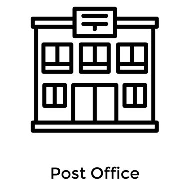 Satır tasarımında postane simgesi.