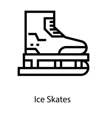 buz pateni ayakkabı çizgi tasarımı