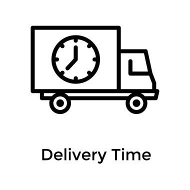 Beyaz arka planda izole edilmiş zamanında teslim 