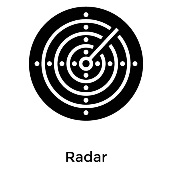 Glyph Tasarımında Konum Radarı Vektörü — Stok Vektör