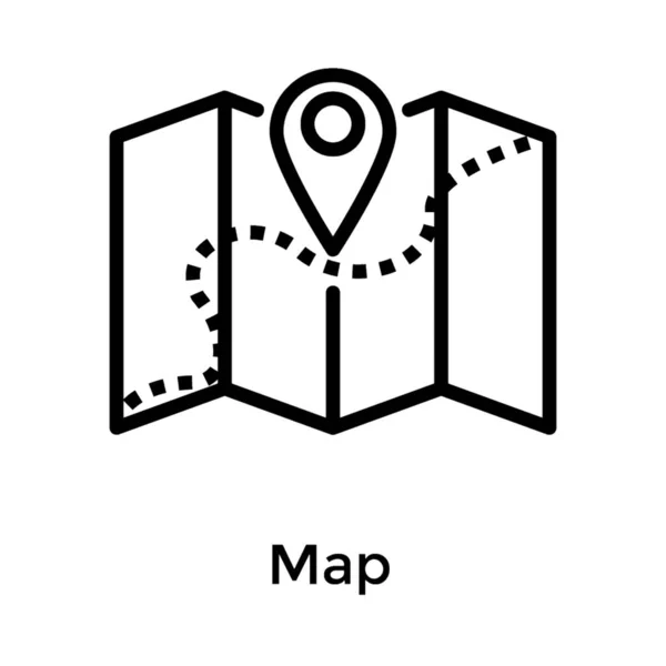 Проектирование Вектора Маршрутной Карты — стоковый вектор