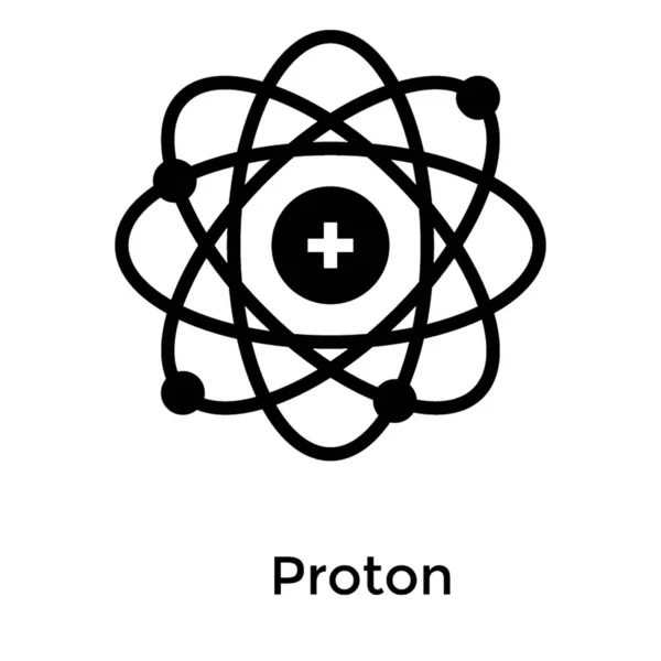 Proton Icon Solid Design — Stock Vector