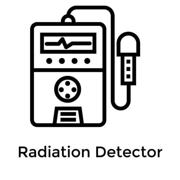 Radiation Detector Line Design — Stock Vector