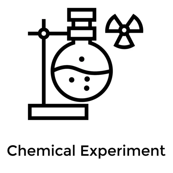 线设计中的化学实验图标 — 图库矢量图片