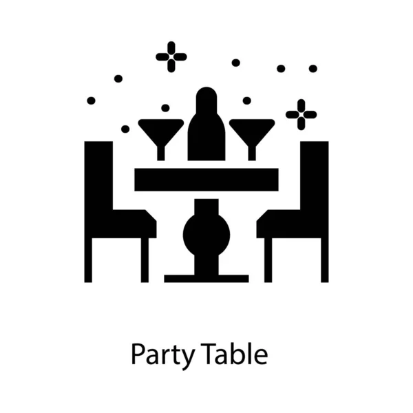 Вектор Партійної Таблиці Твердому Дизайні — стоковий вектор