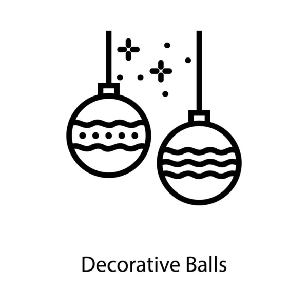 Bolas Fiesta Decorativas Icono Diseño — Vector de stock