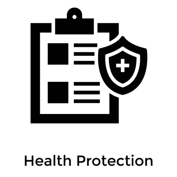 Lista Proteção Saúde Desenho Vetorial — Vetor de Stock