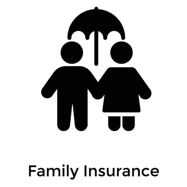 Family Life Insurance Vector Design — Stock Vector