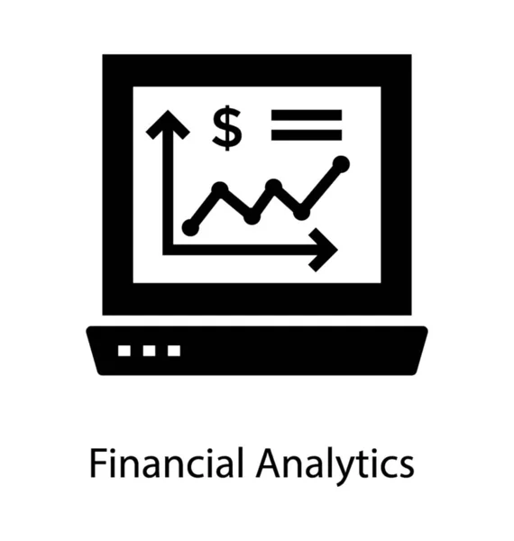 Finansal Veri Analitiğinin Dolgu Tasarımı — Stok Vektör