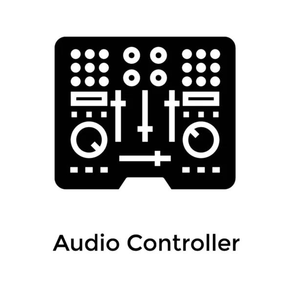 Icona Del Dispositivo Controllo Audio — Vettoriale Stock