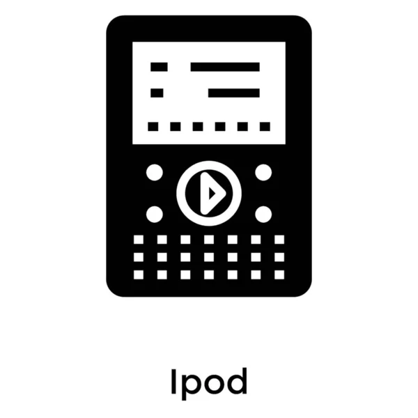 Ipod Icono Diseño Vectores Sólidos — Archivo Imágenes Vectoriales