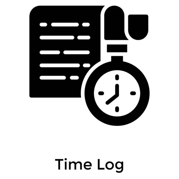 Registro Tiempo Aislado Sobre Fondo Blanco — Archivo Imágenes Vectoriales