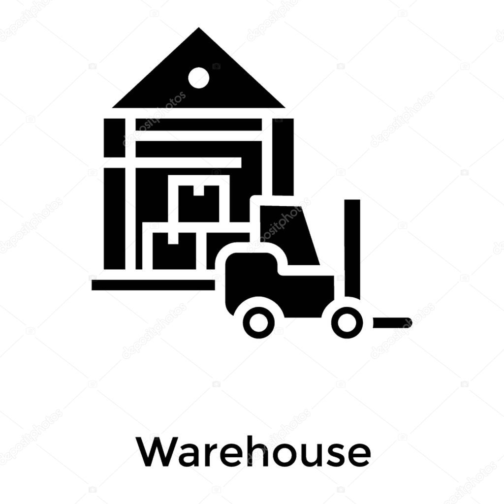 Warehouse Icon In Glyph Design Premium Vector In Adobe Illustrator Ai Ai Format Encapsulated Postscript Eps Eps Format