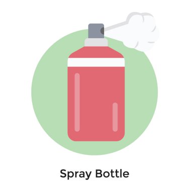 Düz vektör dizaynında Aerosol spreyi.