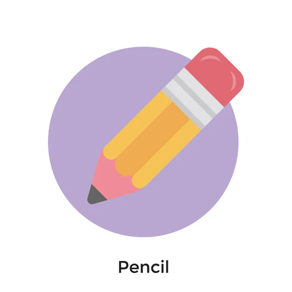 铅笔图标设计 平面矢量 — 图库矢量图片