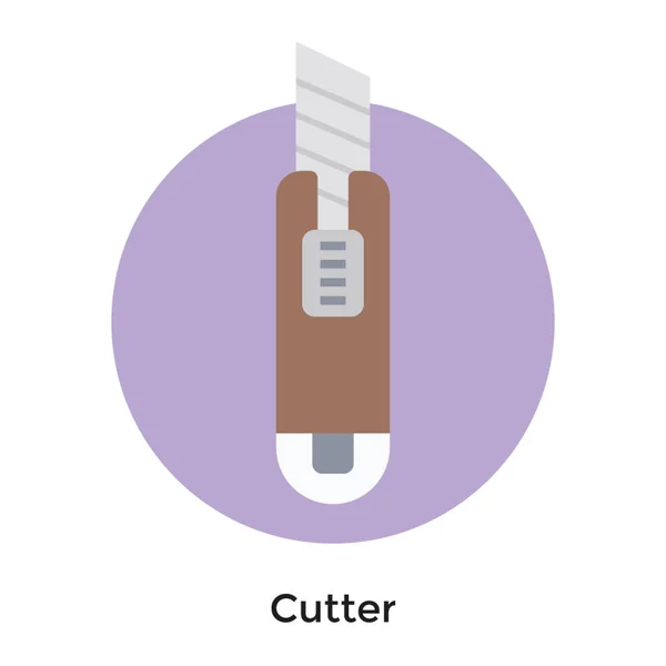 Kesici Simgesi Tasarımı Düz Vektör — Stok Vektör