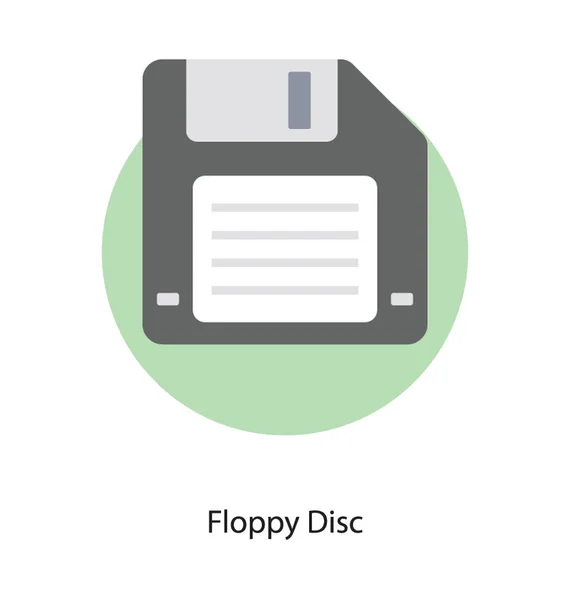 Storage Device Called Floppy — Stock Vector