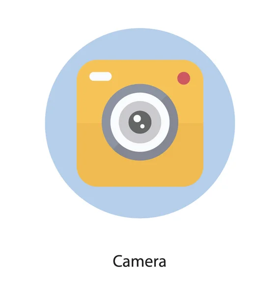Camera Icon Isolated White Background — Stock Vector