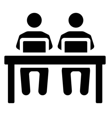 Erkek çalışan dolu tasarım simgesi 