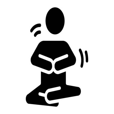 Katı tasarımda Yoga simgesi.