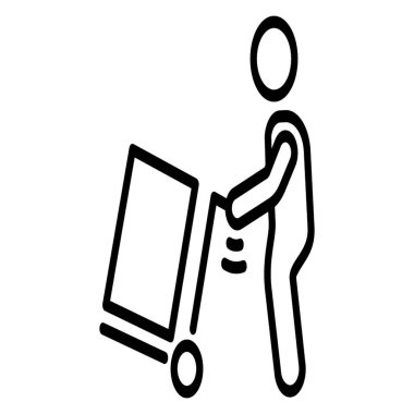 Adam sepeti hattı pictogram iterek 