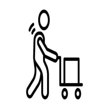 Adam sepeti hattı pictogram iterek 