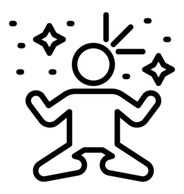 Beyaz arka planda yalıtılmış Breakdance simgesi.