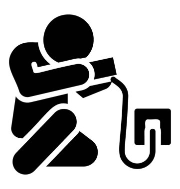 Adam şarj telefon simgesi tasarımı 