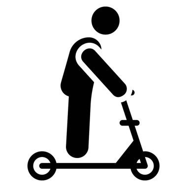 Sağlam tasarımda kick scooter vektör 