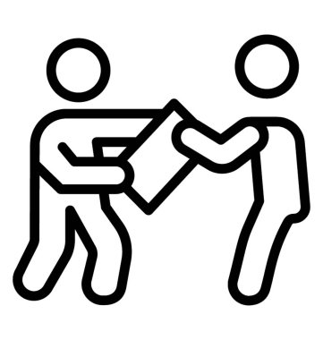 Okul öğrencileri okul hattı pictogram mücadele 