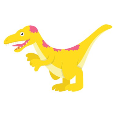 Düz tasarımsevimli dinozor vektörü 