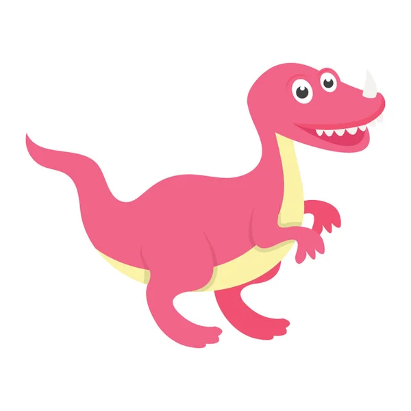 Jurassic Dinosaur Vector Flat Design — Stock Vector