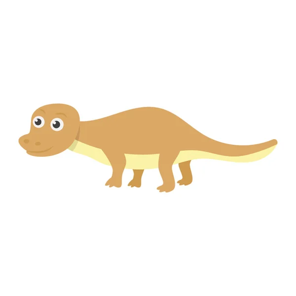 Baby Dinosaurier Vektor Flachem Design — Stockvektor