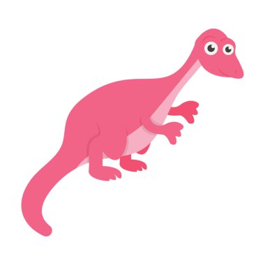 Düz tasarımsevimli dinozor vektörü 