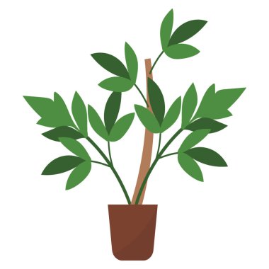 Kapalı dekor tesisi düz vektör 