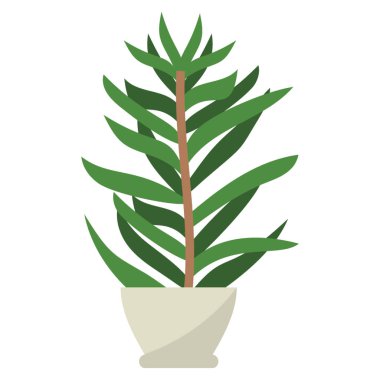 Kapalı dekor tesisi düz vektör 