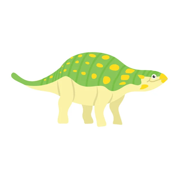 Bébé Ankylosaurus Dino Design Plat — Image vectorielle