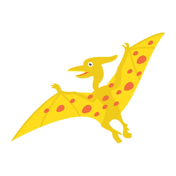 Icône Dinosaure Jurassique Volant — Image vectorielle