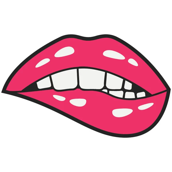 Biting tongue Vector Art Stock Images Depositphotos