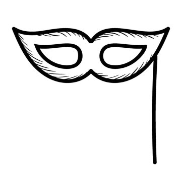 Geleneksel göz maskesi vektörü 