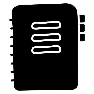 Glyph tasarımında kitap simgesi.