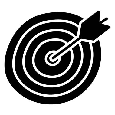 Hedef sembolün doldurulmuş tasarımı.