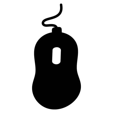 Bilgisayar fare glyph tasarım simgesi