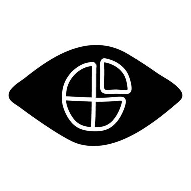 Katı tasarımda veri görselleştirme simgesi.