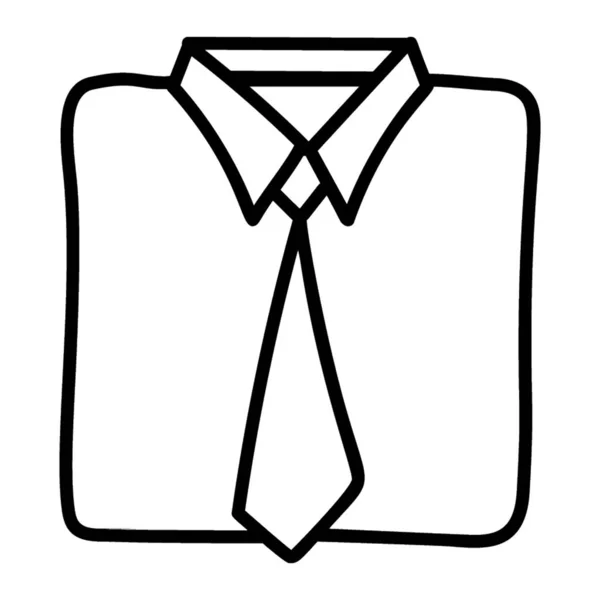 Icono Camisa Formal Diseño Línea — Vector de stock