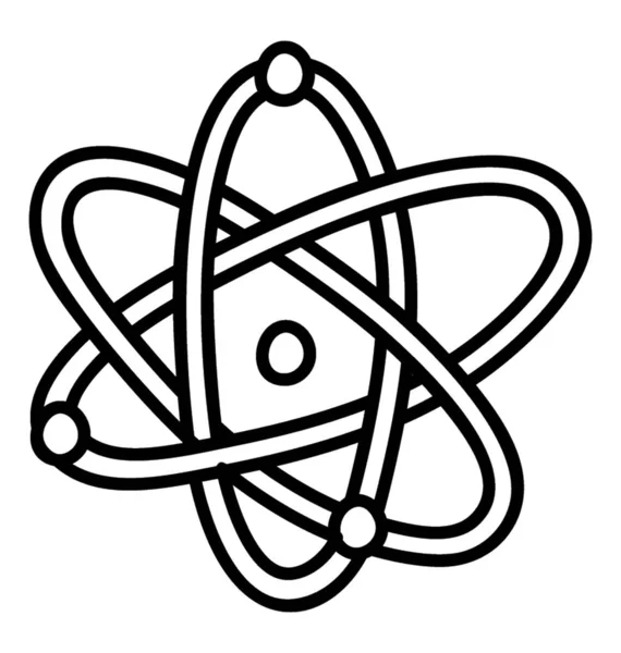 Symbol Atomu Návrhu Čáry — Stockový vektor