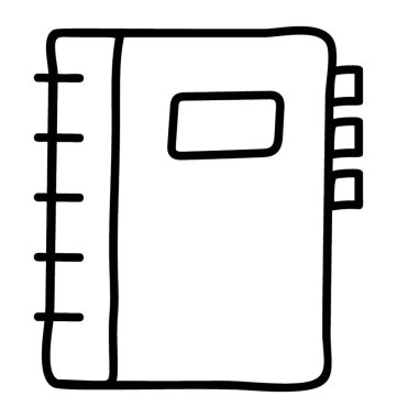 Satır tasarımında kitap simgesi.