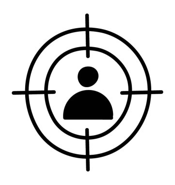 Glyph tasarımında hedef müşteri simgesi 