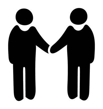 Katı tasarımda iş arkadaşı simgesi 