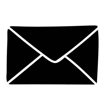 Posta simgesinin katı tasarımı.